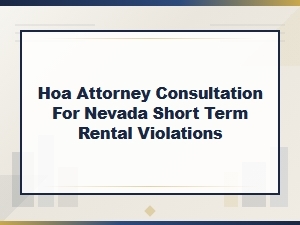 Demand Letter Service for Nevada Hoa Violations