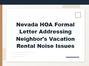 Addressing Vacation Rental Noise Complaints
