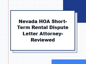 Hoa Rental Dispute Letter for Nevada Owners