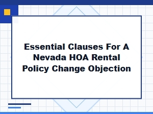Opposing Nevada Hoa Rental Policy Changes