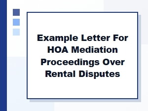 Requesting Mediation for Rental Disputes