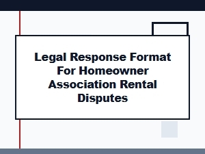 Rental Dispute Procedures for Hoas