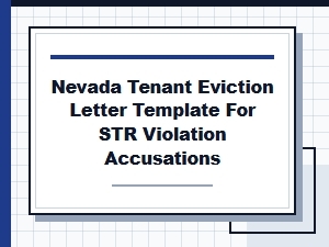 Nevada Str Eviction Letter Template