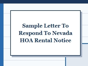 Responding to a Nevada Hoa Rental Notice